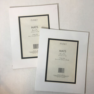 New Furio Home Photo  Matting 8X10 - 5X7 2 Pc